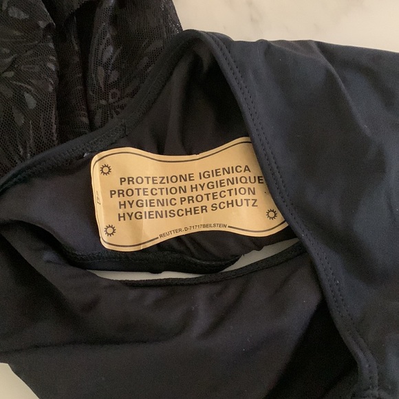 Beachsissi tankini with lace front. Black Size L. - Picture 3 of 5